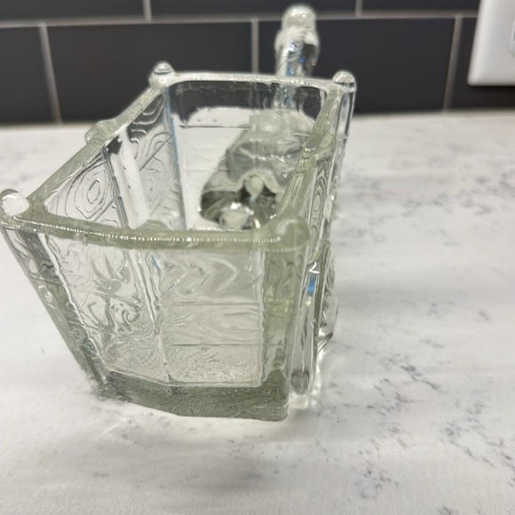 Vintage Large Jeannette Glass Candy Dish, Horse and Cart, - Picture 8 of 10